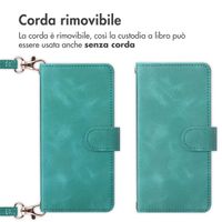 imoshion Cover a libro con Cordino Samsung Galaxy A35 - Turchese