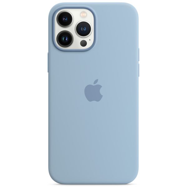 Apple Cover Posteriore in Silicone con MagSafe Apple iPhone 13 Pro Max - Blue Fog
