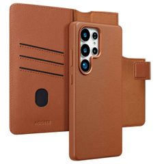 Accezz Cover in pelle 2 in 1 con MagSafe Samsung Galaxy S25 Ultra - Sienna Brown