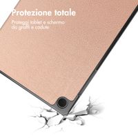 imoshion Cover a libro Trifold Samsung Galaxy Tab A11 Plus - Rose Gold