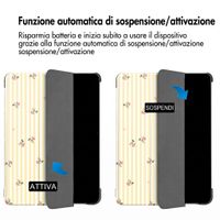 imoshion Cover Trifold Design Apple iPad Air 11 pollici (2026) M4 / (2025) M3 / (2024) M2 / Air 5 (2022) / Air 4 (2020) - Garden Stripes
