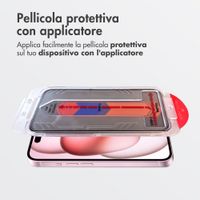 Accezz Vetro temperato privacy + Applicatore Apple iPhone 16 / 15