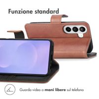 imoshion Cover a libro di Lusso Samsung Galaxy S26 Plus - Marrone