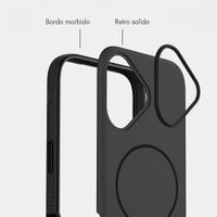 imoshion Cover posteriore Color con Thin MagSafe Ring Apple iPhone 16 - Nero