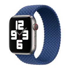 Apple Cinturino Solo intrecciato Apple Watch | 38/40/41/42 mm - Taglia 8 - Atlantic Blue