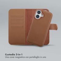 Selencia Libreria rimovibile Olyn con MagSafe Apple iPhone 16 - Marrone