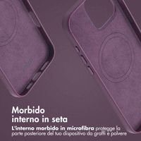 Accezz Cover in Pelle con MagSafe Apple iPhone 16 Pro Max - Heath Purple