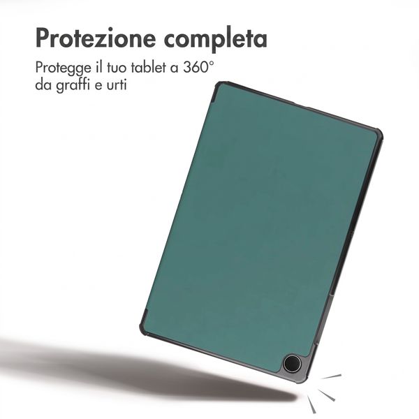 imoshion Cover a libro Trifold Samsung Galaxy Tab A9 Plus - Verde scuro