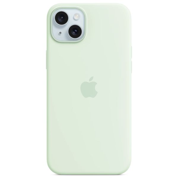 Apple Cover Posteriore in Silicone con MagSafe Apple iPhone 15 Plus - Soft Mint
