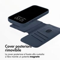 Accezz Cover in pelle 2 in 1 con MagSafe Apple iPhone 18 Pro Max / 17 Pro Max - Nightfall Blue
