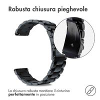 imoshion Cinturino in acciaio  - Attacco universale 20 mm - Nero