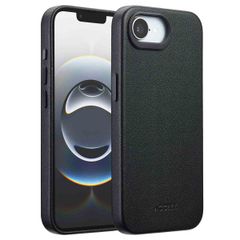 Accezz Cover in Pelle con MagSafe Apple iPhone 17e / 16e - Onyx Black