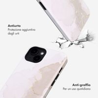 Selencia Cover posteriore Vivid con MagSafe Apple iPhone 14 - Marble Light Brown