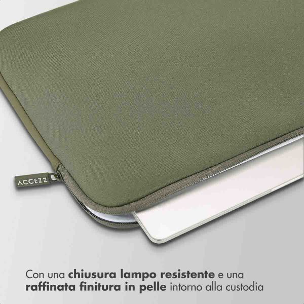 Accezz Cover per laptop 15-16 pollici - Laptopsleeve - Verde
