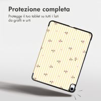 imoshion Cover Trifold Design Apple iPad Air 11 pollici (2026) M4 / (2025) M3 / (2024) M2 / Air 5 (2022) / Air 4 (2020) - Garden Stripes