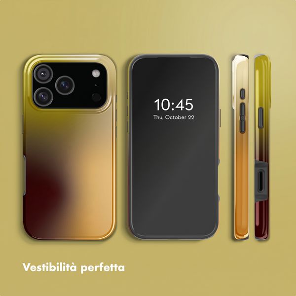 Selencia Cover posteriore Vivid con MagSafe Apple iPhone 18 Pro / 17 Pro - Gradient Olive Dust