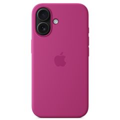 Apple Cover Posteriore in Silicone con MagSafe Apple iPhone 16 - Fucsia