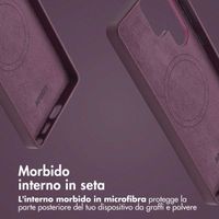 Accezz Cover in Pelle con MagSafe Samsung Galaxy S25 Ultra - Heath Purple