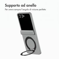Accezz Color Backcover con MagSafe e supporto ad anello Samsung Galaxy Z Flip 8 - Grigio