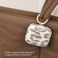 Selencia Cover Sabi stampa pantera  Apple Airpods 1 / 2 - Soft Ivory