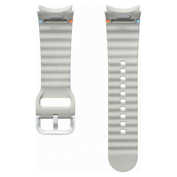 Samsung Cinturino Sport originale Samsung Galaxy Watch 4 / 5 / 6 / 7 / FE (20 mm) - Taglia S/M - Argento