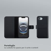 Selencia Libreria rimovibile Olyn con MagSafe Apple iPhone 17e / 16e - Nero