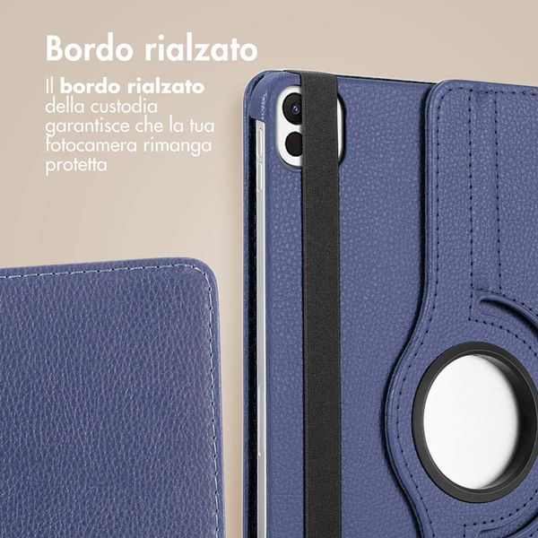 imoshion Cover Girevole a 360° Apple iPad Pro 12.9 (2020/2021/2022) - Blu scuro