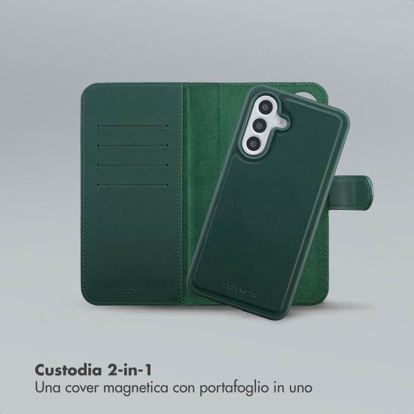 Selencia Libreria rimovibile Olyn con MagSafe Samsung Galaxy A56 - Verde