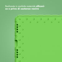 imoshion Cover Posteriore Kidsproof con Maniglia Apple iPad 11 (2025) 11 pollici A16 / iPad 10 (2022) 10.9 pollici - Verde