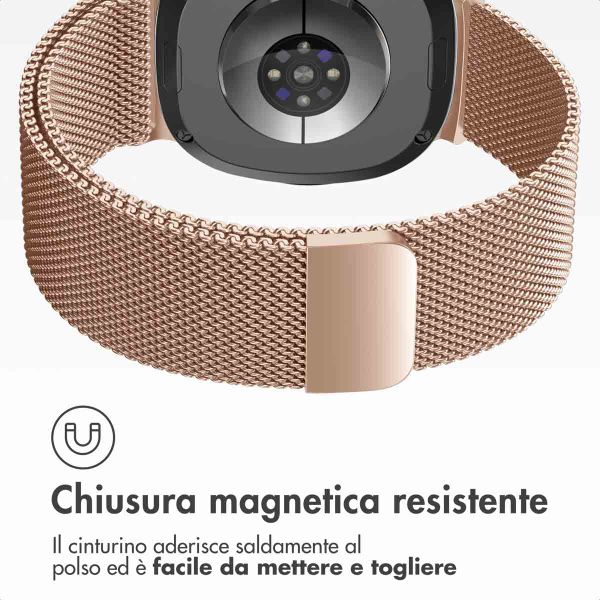 imoshion Cinturino milanese magnetico Samsung Galaxy Watch 8 (40/44mm) / Classic (46mm) - Oro rosa