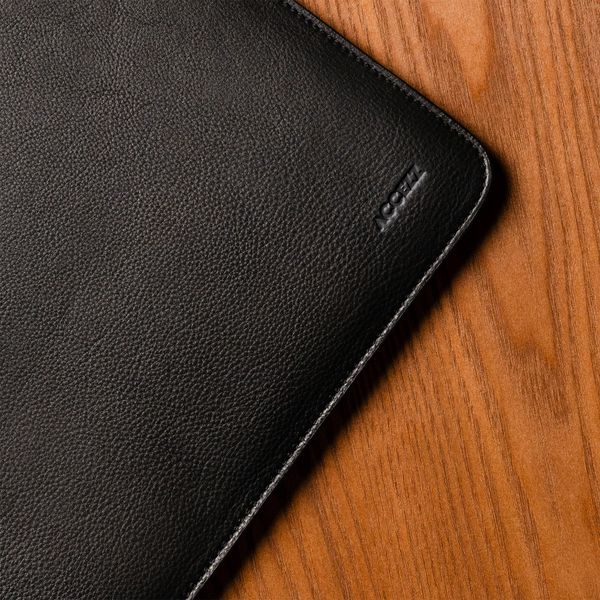 Accezz Cover in pelle per Apple MacBook 13 pollici - Laptopsleeve - Nera