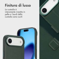 Accezz Cover in pelle 2 in 1 con MagSafe Apple iPhone Air - Cedar Green