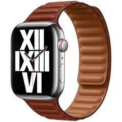 Apple Cinturino Leather Link Apple Watch | 44/45/46/49 mm - Taglia S/M - Umber