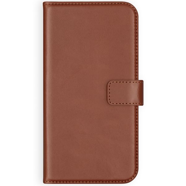 Selencia Cover a libro in vera pelle Apple iPhone 11 - Marrone chiaro