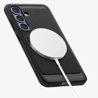 Spigen Cover Rugged Armor con MagSafe Samsung Galaxy S25 - Matte Black