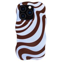 Selencia Cover Vivid Wavy con MagSafe Apple iPhone 16 Pro - Dream Swirl Chocolate