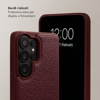Selencia Cover per telefono Nova con cordino e portacarte Samsung Galaxy S26 Ultra - Bold Burgundy