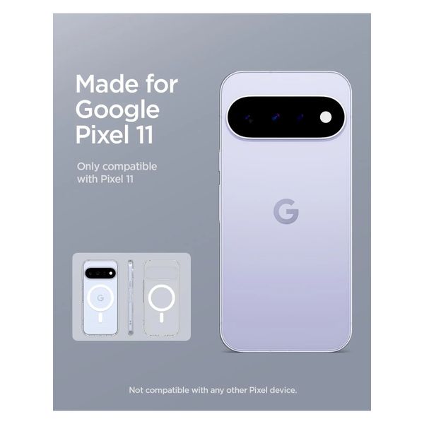 Spigen Cover Posteriore Ultra Ibrida con MagSafe Google Pixel 11 - Clear / White