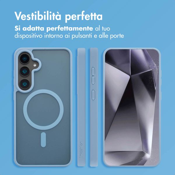 imoshion Cover posteriore Color Guard con MagSafe Samsung Galaxy S24 Plus - Azzurro
