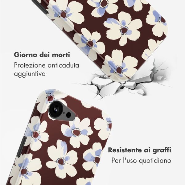 Selencia Cover posteriore Vivid con MagSafe Apple iPhone 17e / 16e - Choco Flower Pop
