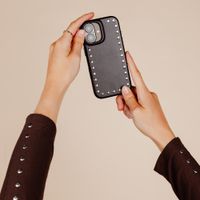Selencia Cover posteriore Studs con MagSafe Apple iPhone 17 - Velvet Black