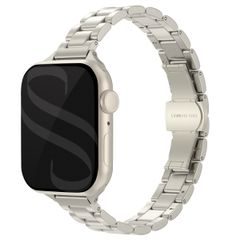 Selencia Cinturino sottile in acciaio a maglie Apple Watch | 38/40/41/42 mm - Luce stellare