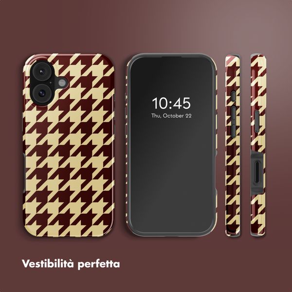 Selencia Cover posteriore Vivid con MagSafe Apple iPhone 17 - Pied-de-Poule