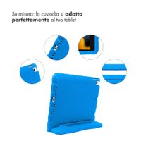 imoshion Cover Antishoc Speciale Bambini con Manico iPad 10.2 (2019 / 2020 / 2021) - Blu