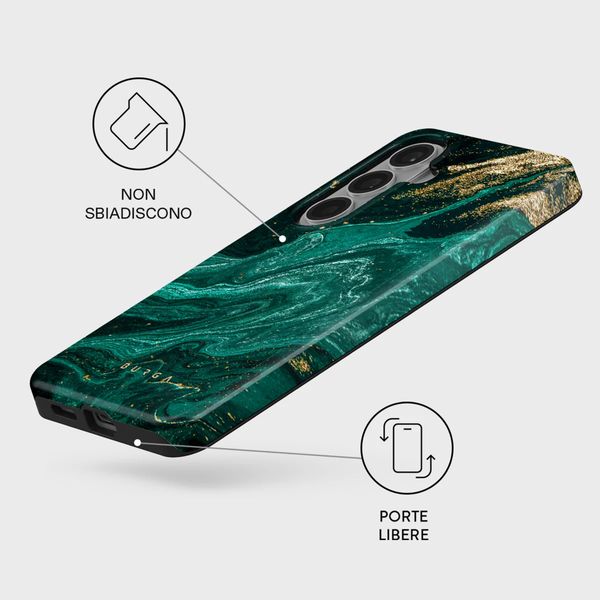 Burga Cover Posteriore Resistente con MagSafe Samsung Galaxy S26 - Emerald Pool