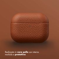 Accezz Cover in vera pelle  Apple Airpods Pro 3 - Cognac