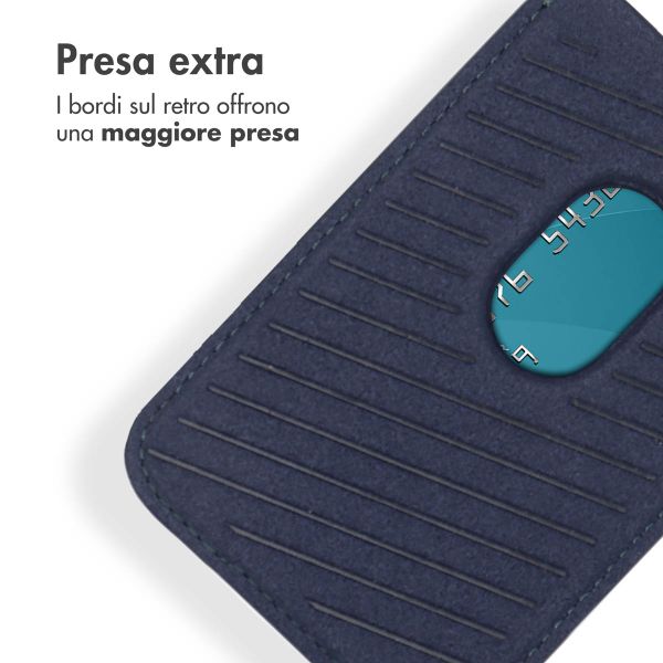 Accezz Portacarte in pelle - Compatibile con MagSafe e Qi2 - Nightfall Blue