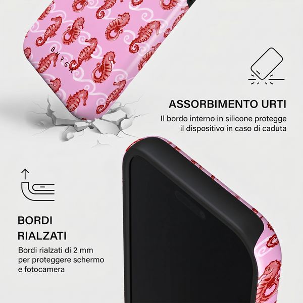 Burga Cover Posteriore Resistente con MagSafe Apple iPhone 17 Pro - Coral Reef