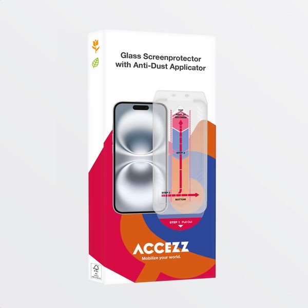Accezz Vetro temperato privacy + Applicatore Apple iPhone 16 Plus / 15 Plus