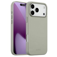 Accezz Cover in Pelle con MagSafe Apple iPhone 17 Pro Max - Light Grey